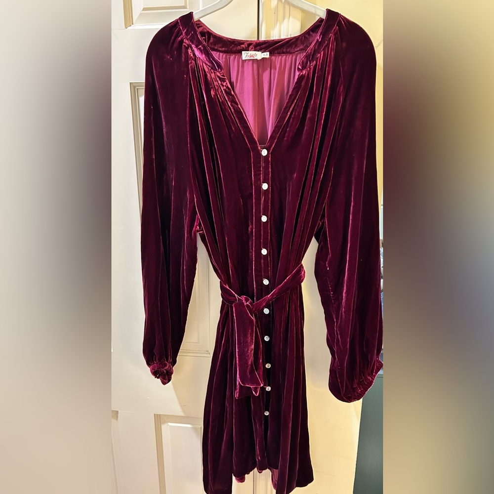 Faherty Velvet Dress